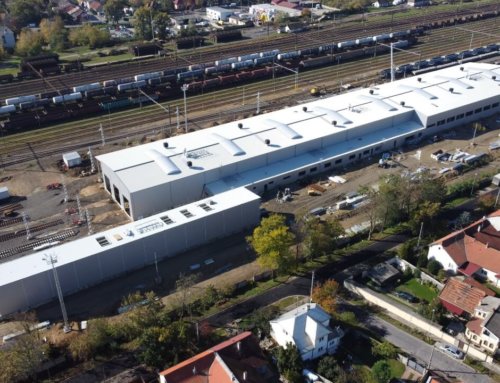 Sendvičové panely TRIMO budú chrániť hlavný objekt a umývač nového strediska THÚ železničných koľajových vozidiel v Nových Zámkoch